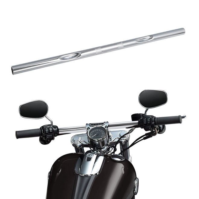 Santee 1" Clamp 22" Width Handlebars Fit For Harley Sportster Dyna Softail Matte Black Chrome