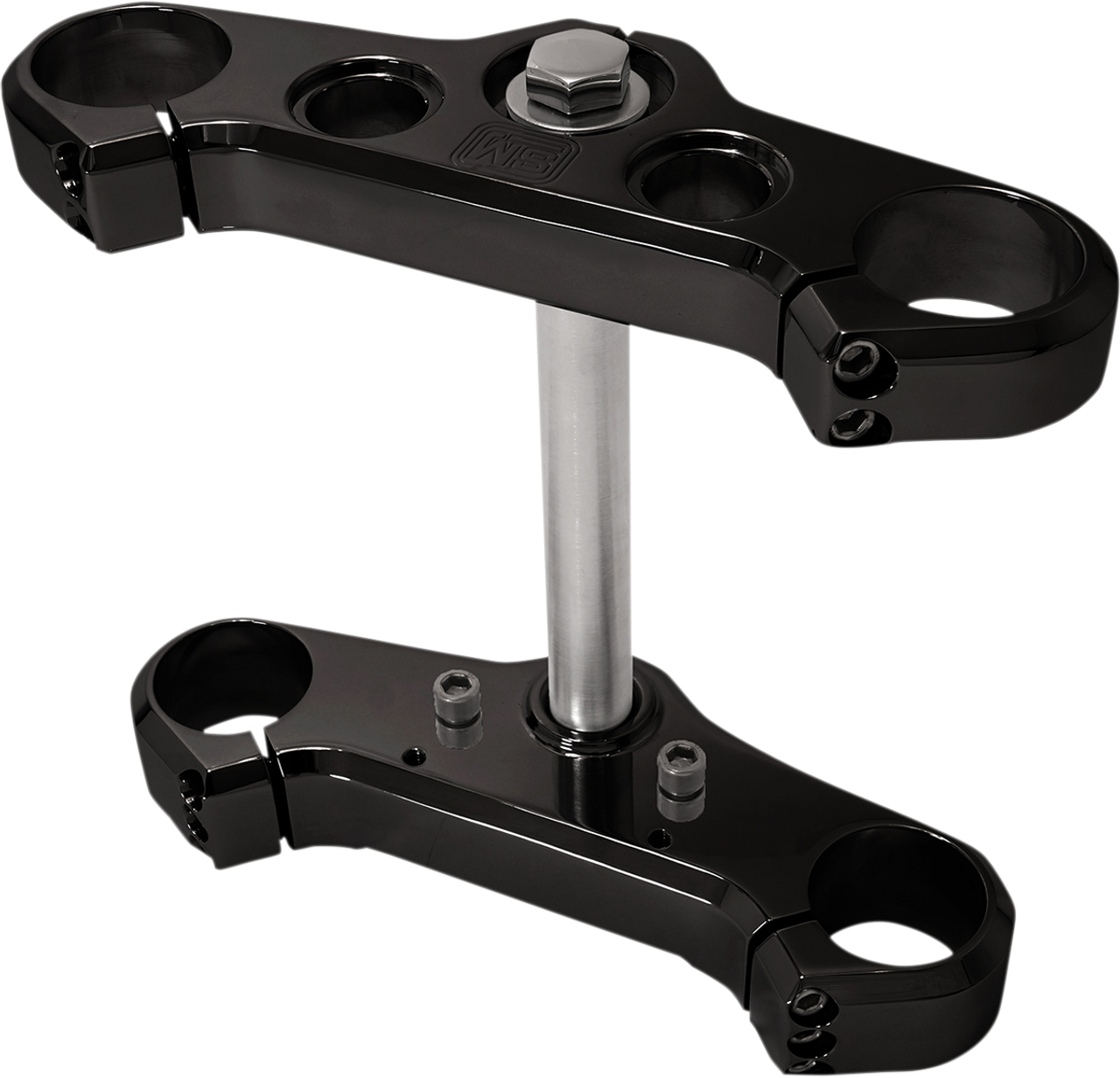 Speed Merchant #SM-HD49TTBLK - Elite Triple Trees - 49 mm - Black - FXD