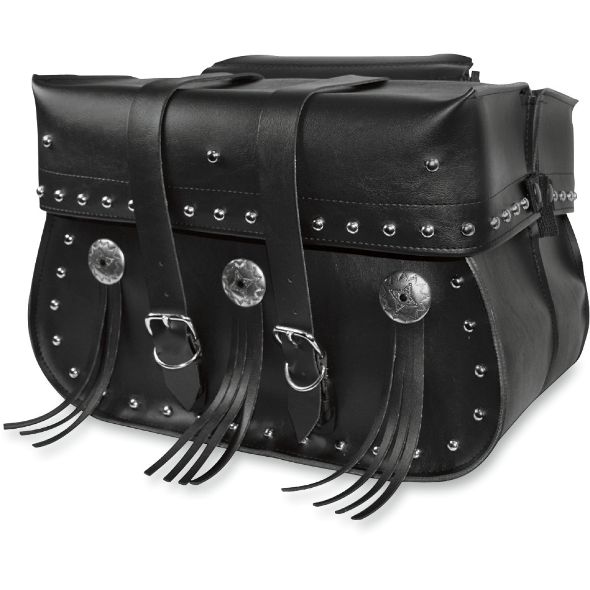 Willie & MAX Luggage #58380-00 - American Classic Saddlebag - Adjustable - Black
