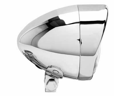 Custom Chrome Chrome 3-1/2" Mini Driving Light With Visor Fit For Harley