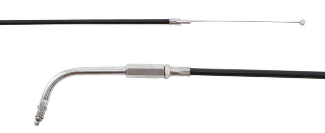 Custom Chrome 37"+Free5.1" Black Vinyl Throttle Cable Fits For Harley Touring FL 1996-2002 NEW