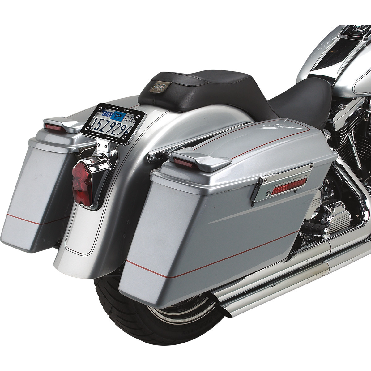 Cycle Visions #CV-7200A - Saddlebag Mounts - Black - FLST '86-'07