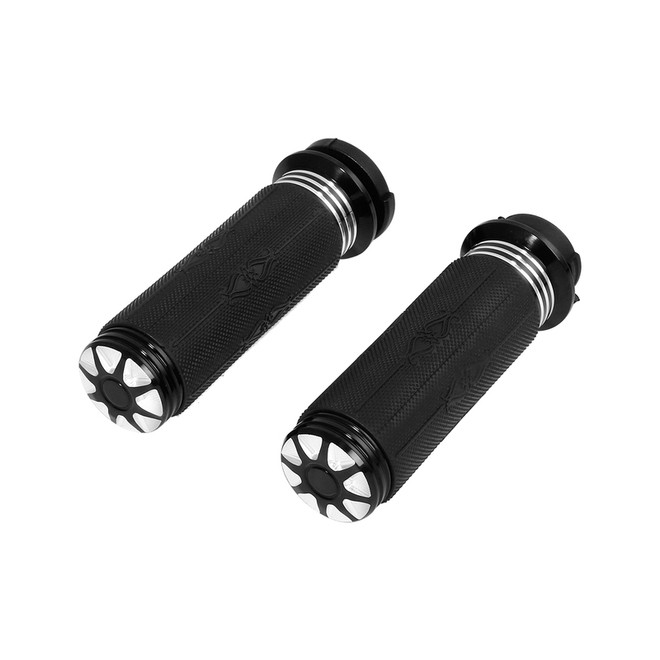 Tour Ease 1'' Hand Grips Fit For Harley Softail Dyna Sportster XL Throttle by Cable