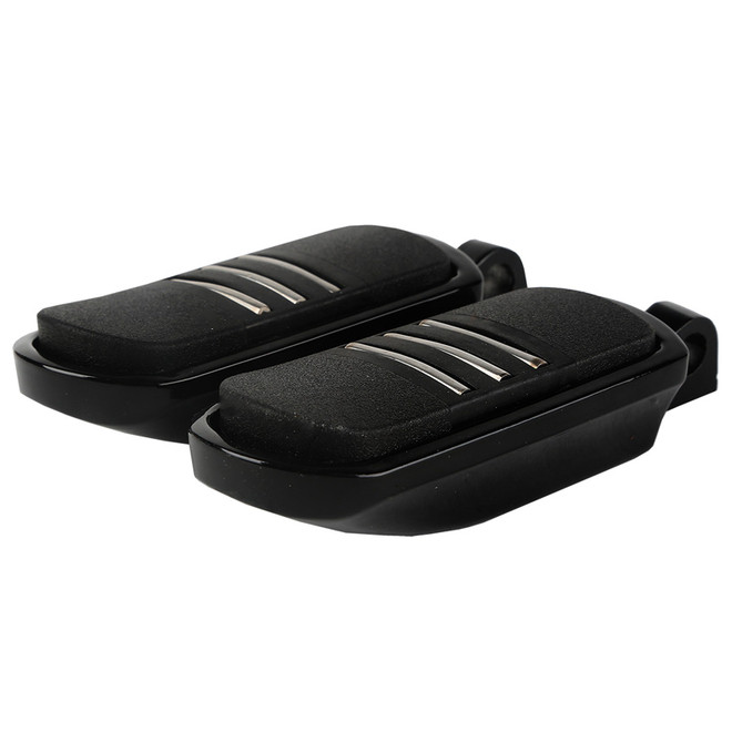 Santee Highway Triple Slot Male Mount Footpegs Footrest Gloss Black Chrome Fit For Harley All Models