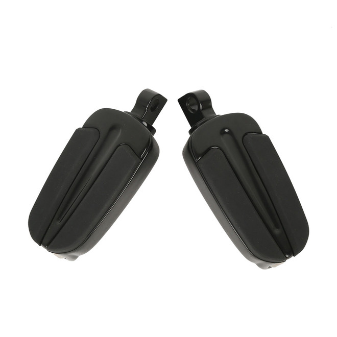 Santee Highway Male Mount T Series Rubber Footpegs Footrest Gloss Black Chrome Fit For Harley All Models