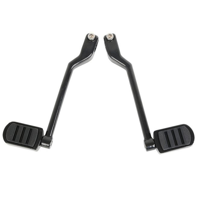 Custom Chrome Triple Slot Heel Toe Shifter Pegs Gloss Black Chrome Fit For Harley Touring Softail FL