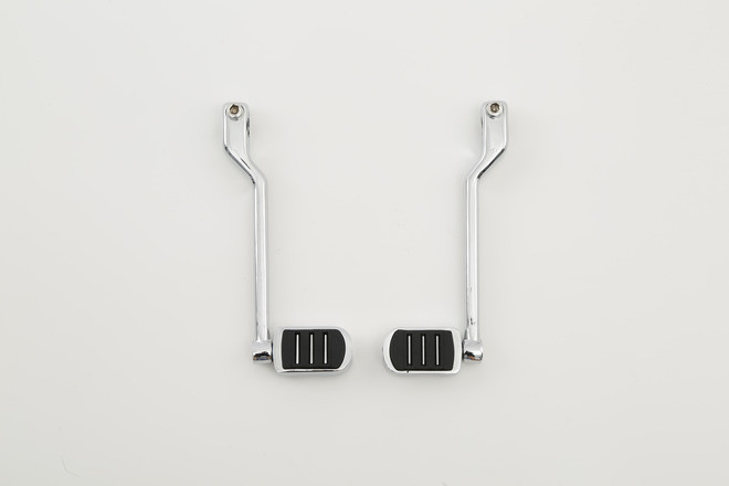 Custom Chrome Triple Slot Heel Toe Shifter Pegs Gloss Black Chrome Fit For Harley Touring Softail FL