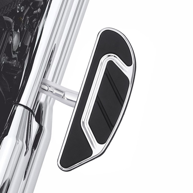 Tour Ease Rear Passenger Footboards Pegs Gloss Black Chrome Fit For Harley Touring Softail Dyna #27