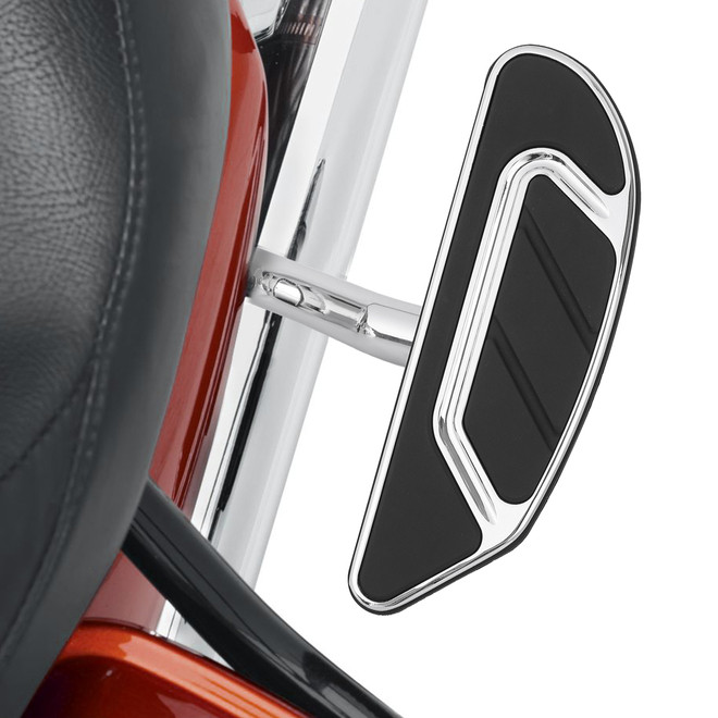 Tour Ease Rear Passenger Footboards Pegs Gloss Black Chrome Fit For Harley Touring Softail Dyna #27