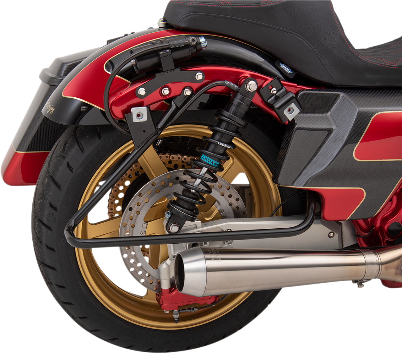 Saddlebag Support Brackets - Black - 09-13FLT