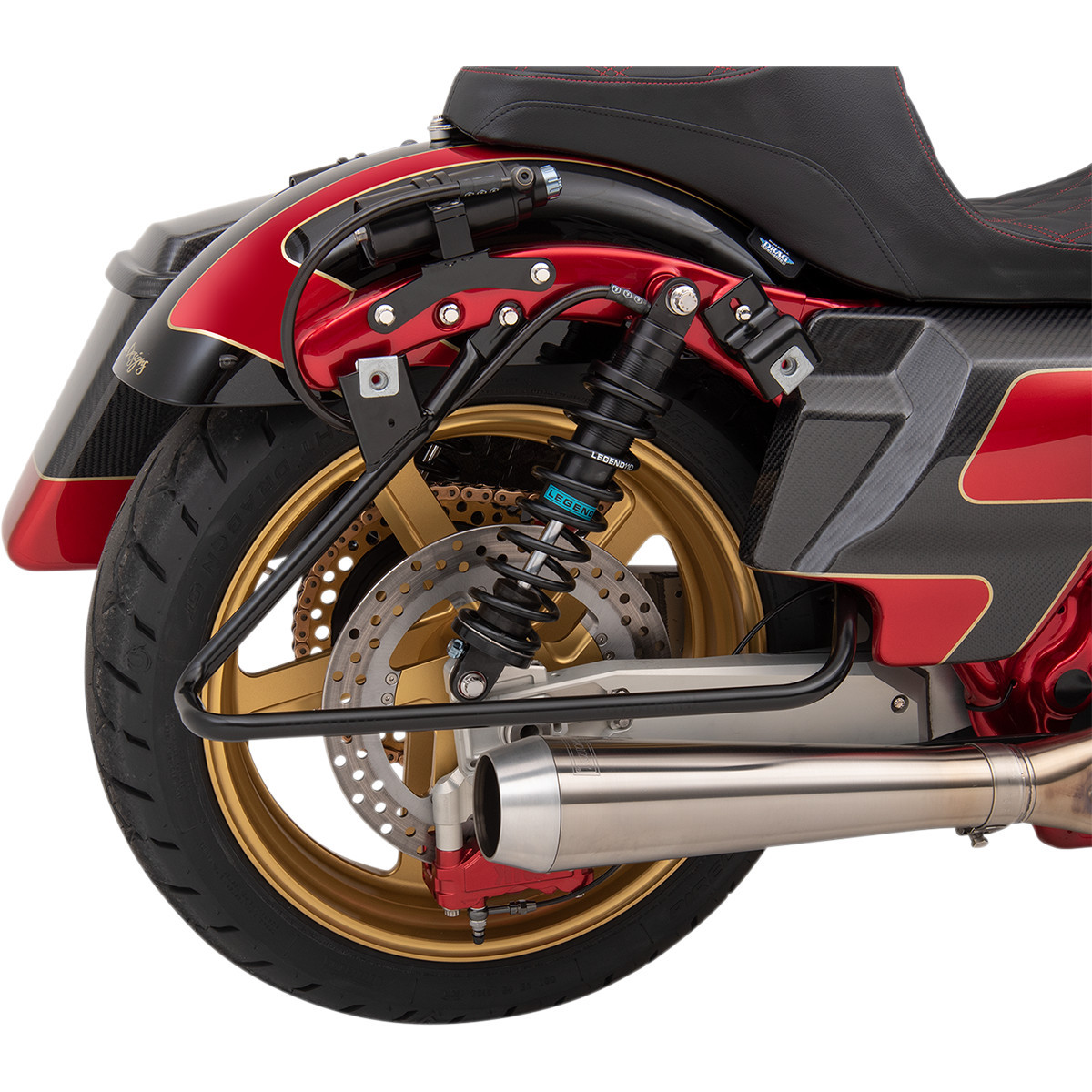 Drag Specialties - Saddlebag Support Brackets - Chrome - FL '09-'13