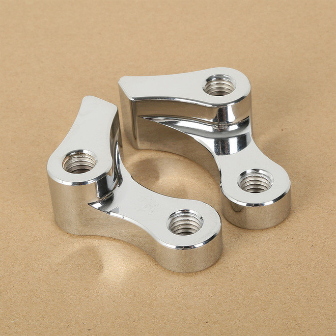 Custom Chrome 1"Drop Rear Shock Lowering Kit Chrome Fit For Harley Dyna 95-05 Lowrider 06-10