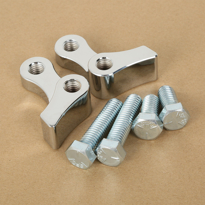 Custom Chrome 1"Drop Rear Shock Lowering Kit Chrome Fit For Harley Dyna 95-05 Lowrider 06-10