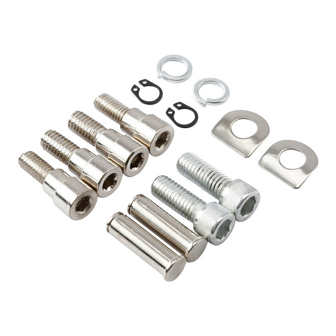 Custom Chrome Rear Passenger Footpeg Mini Mount Kit For Harley Touring Street Road Glide 1993+