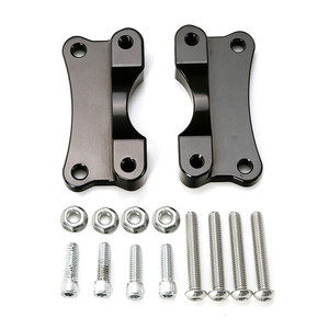 Custom Chrome Front Fender Risers Adapter Spacer Mount Kit Gloss Black Chrome Fit For Harley Touring 2014+