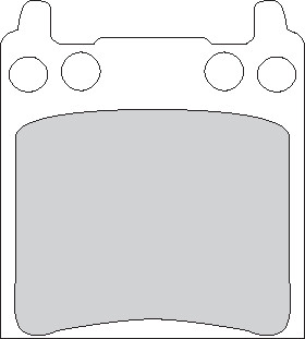 FERODO P ORGANIC PAD PM 2PSTN 162X2 CALIPER