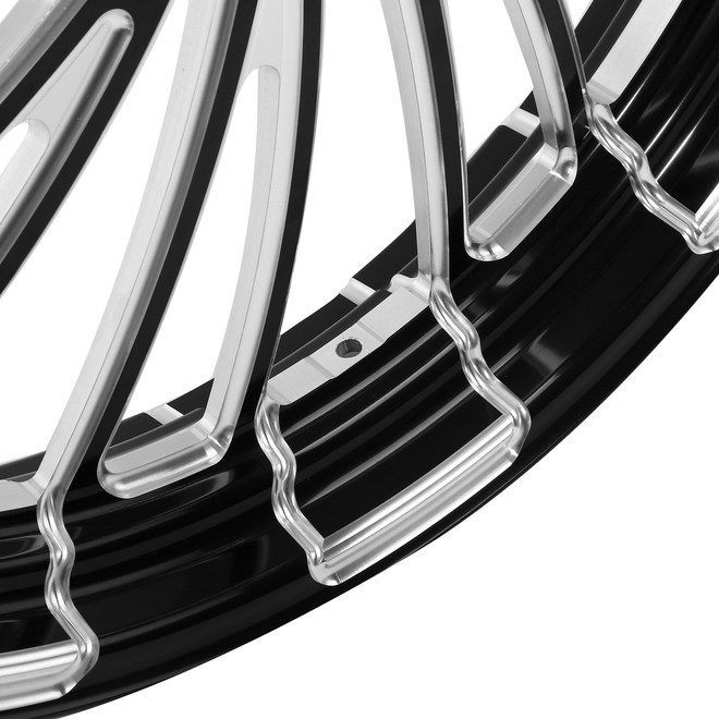 TWISTER BLACK ANODIZED 21" X 3.50" FRONT WHEEL NON ABS
