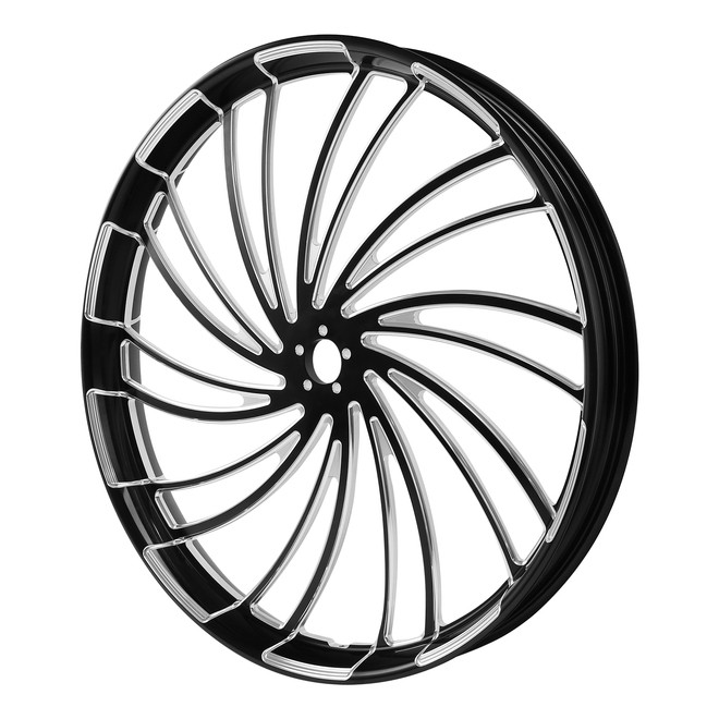 Custom Chrome 30 3.5" Twister Front Wheel Rim Fit For Harley Touring Glide 2008-2024 Non ABS Black