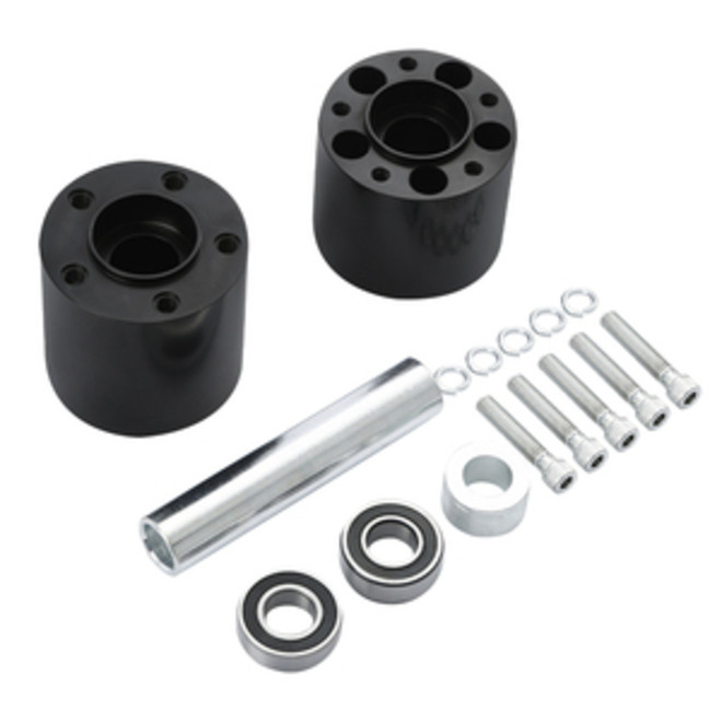 Custom Chrome Rear Wheel Hub Dual Disc Kit Fit For Harley Touring Non ABS 2008 -2024 Black Anodized