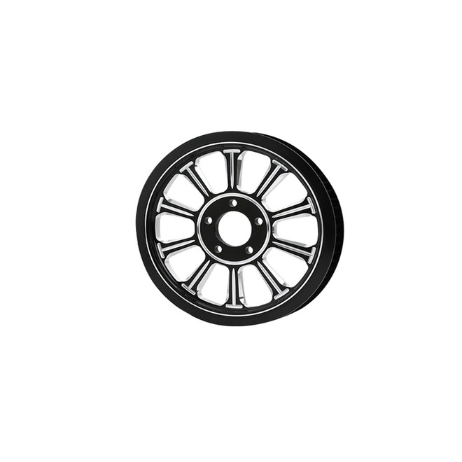 FLASH BLACK ANODIZED T68*25" PULLEY NON ABS