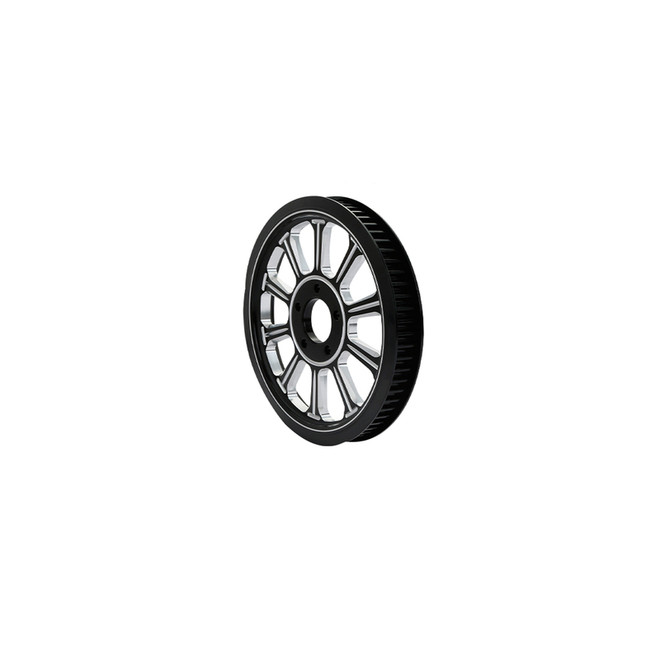 FLASH BLACK ANODIZED T68*25" PULLEY NON ABS