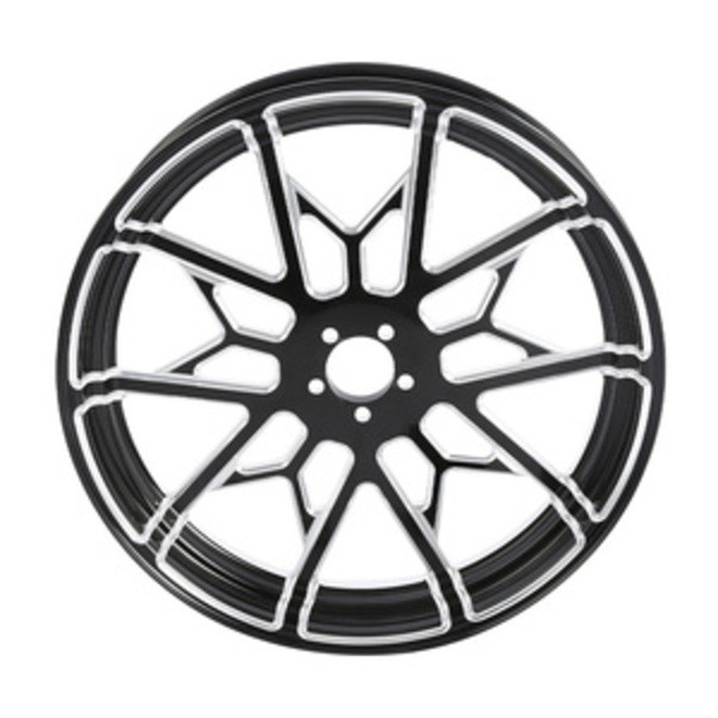 Custom Chrome 18 3.5" Front Wheel Rim Fits For Harley Touring Glide 08-24 Non ABS Black Knight