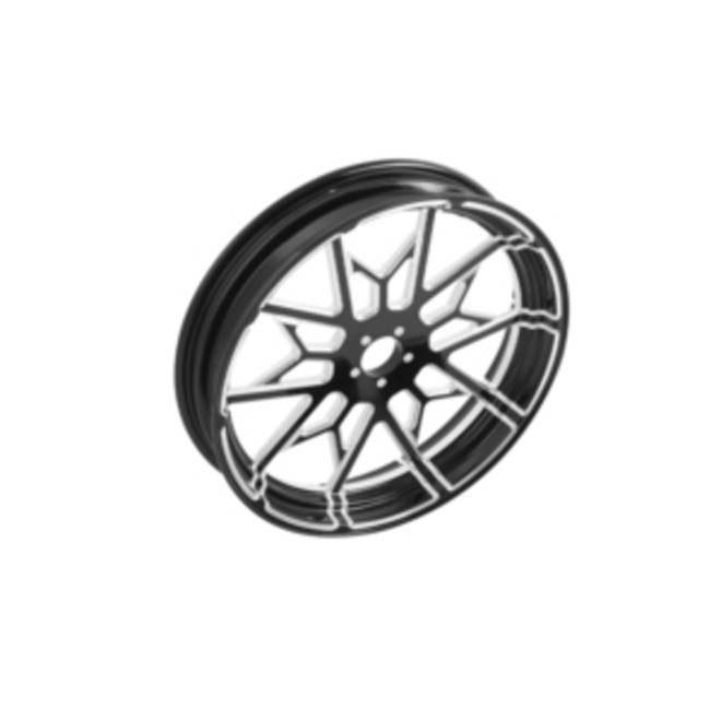 Custom Chrome 18 3.5" Front Wheel Rim Fits For Harley Touring Glide 08-24 Non ABS Black Knight