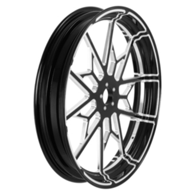 Custom Chrome 21 3.5" Front Wheel Rim Fits For Harley Touring Glide 2008-2024 Non ABS Black Knight