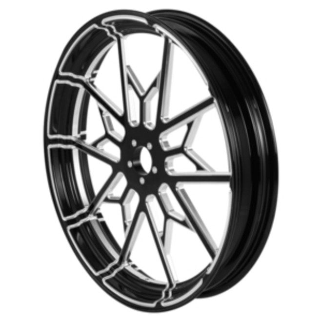 Custom Chrome 21 3.5" Front Wheel Rim Fits For Harley Touring Glide 2008-2024 Non ABS Black Knight