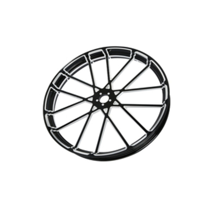 Custom Chrome 26 3.5" Prism Black Anodized Front Wheel Rim Fits For Harley Touring Glide 2008-2024