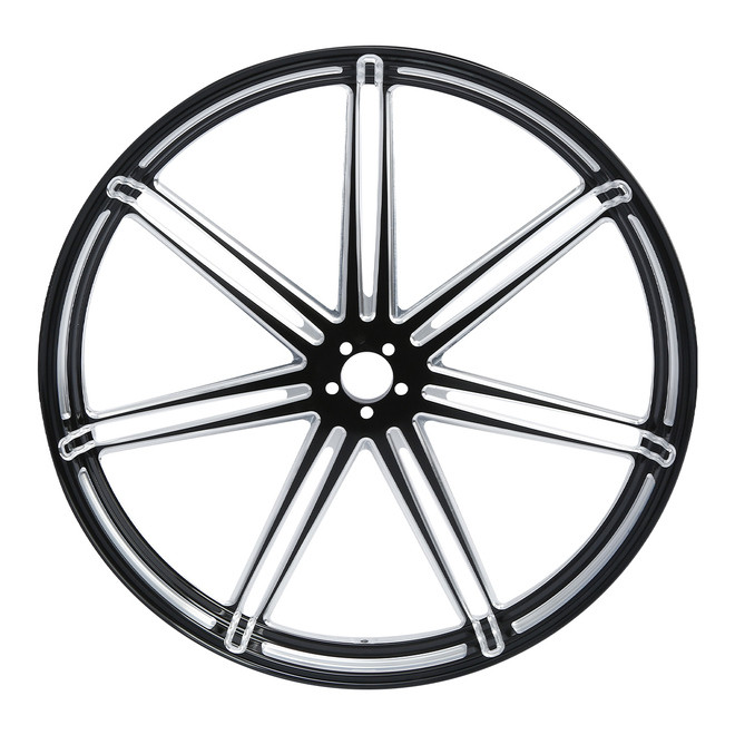 Custom Chrome 21 3.5" Black Anodized Front Wheel Rim The Vee Fits For Harley Touring 2008-2024