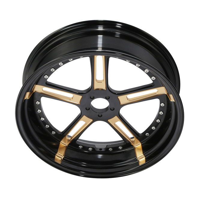 Custom Chrome 18" 5.5" Black Billet Rear Wheel Rim 5 Spoke Fits For Harley Touring Glide 2008+