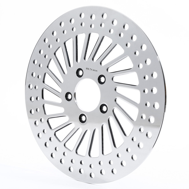 Custom Chrome 11.8" Front Left Brake Rotor Chrome Fits For Harley Touring Street Road Glide 2008-2023