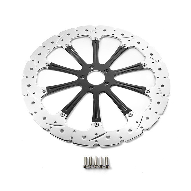 Custom Chrome 18" Front Brake Rotor Fit For Harley Touring 2008+ Softail 2015+ Dyna 2006-2017 XL 2014+