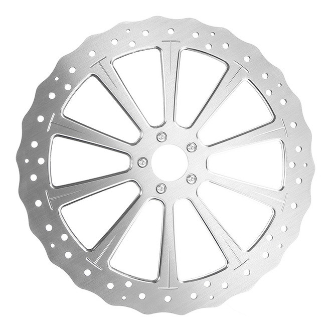 Custom Chrome 18"Rear Brake Rotor Fit For Harley Touring 2000-2007 Dyna & Softail 2000-2017 XL 2000-2010