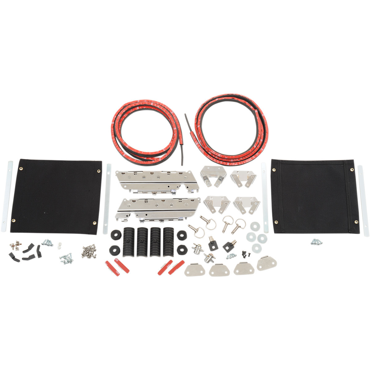 Drag Specialties - Saddlebag Hardware with Tether - FLH/FLT '93-'13