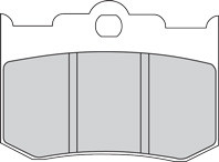 FERODO 'PRP' POL ROTOR PAD 4PSTN PM 125XR LEGENDS NOVA CAL