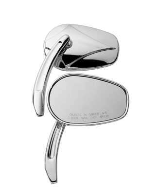 ARROW HEAD MIRRORS CHROME