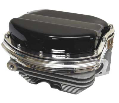 Custom Chrome Black Rocker Boxes Fit For Harley RevTech 115 - and 125 - Engines