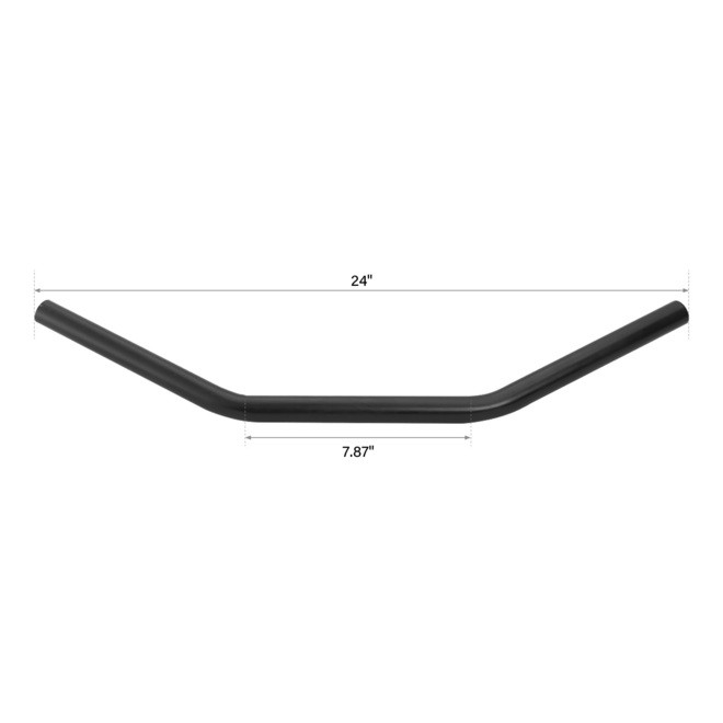 Santee 1 - Steel 24" Wide Low Handlebars Matte Black Fit For Harley Softail Sportster XL