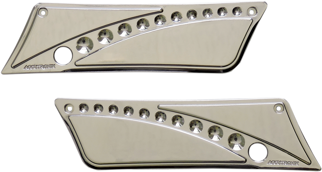 Latch Cover 93-13 - Drilled Chrome - FL Latch Cover 93-13 - Drilled Chrome - FL