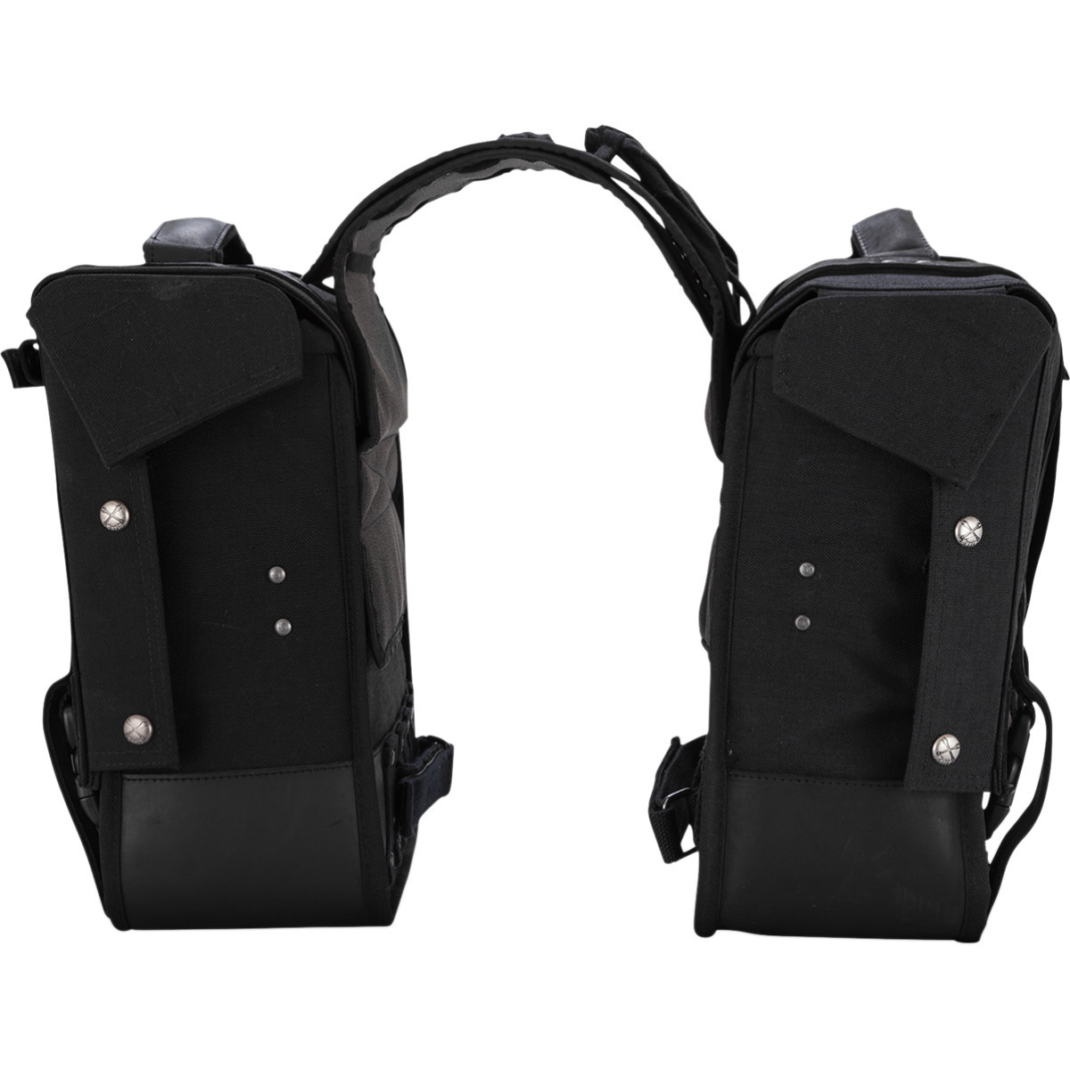 Burly Brand #B15-1002B - Throw-Over Saddlebag - Black