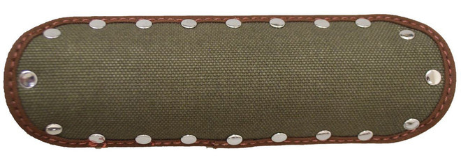 Custom Chrome Universal Army Green 9 - Canvas Exhaust Heat Shields Plain