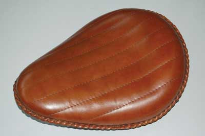 13 IN BROWN LEATHER SOLO SEAT