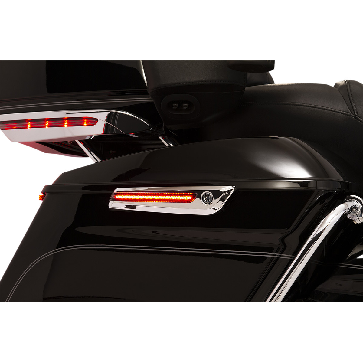 Ciro #40070 - Hinge Covers - Smoke Lens - Chrome