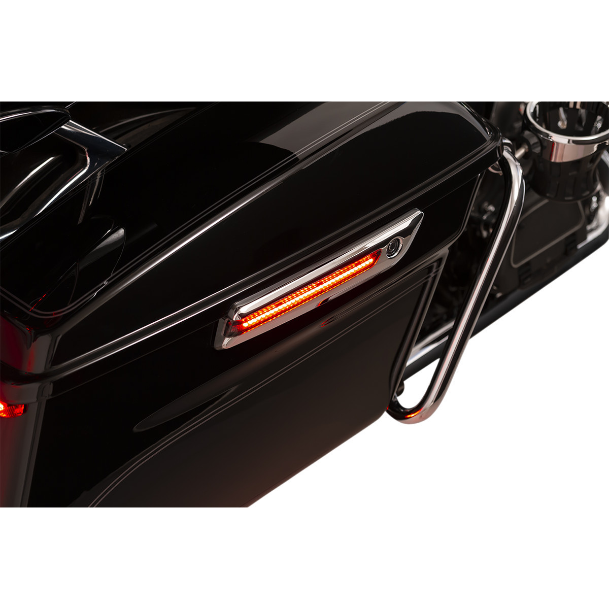 Ciro #40070 - Hinge Covers - Smoke Lens - Chrome