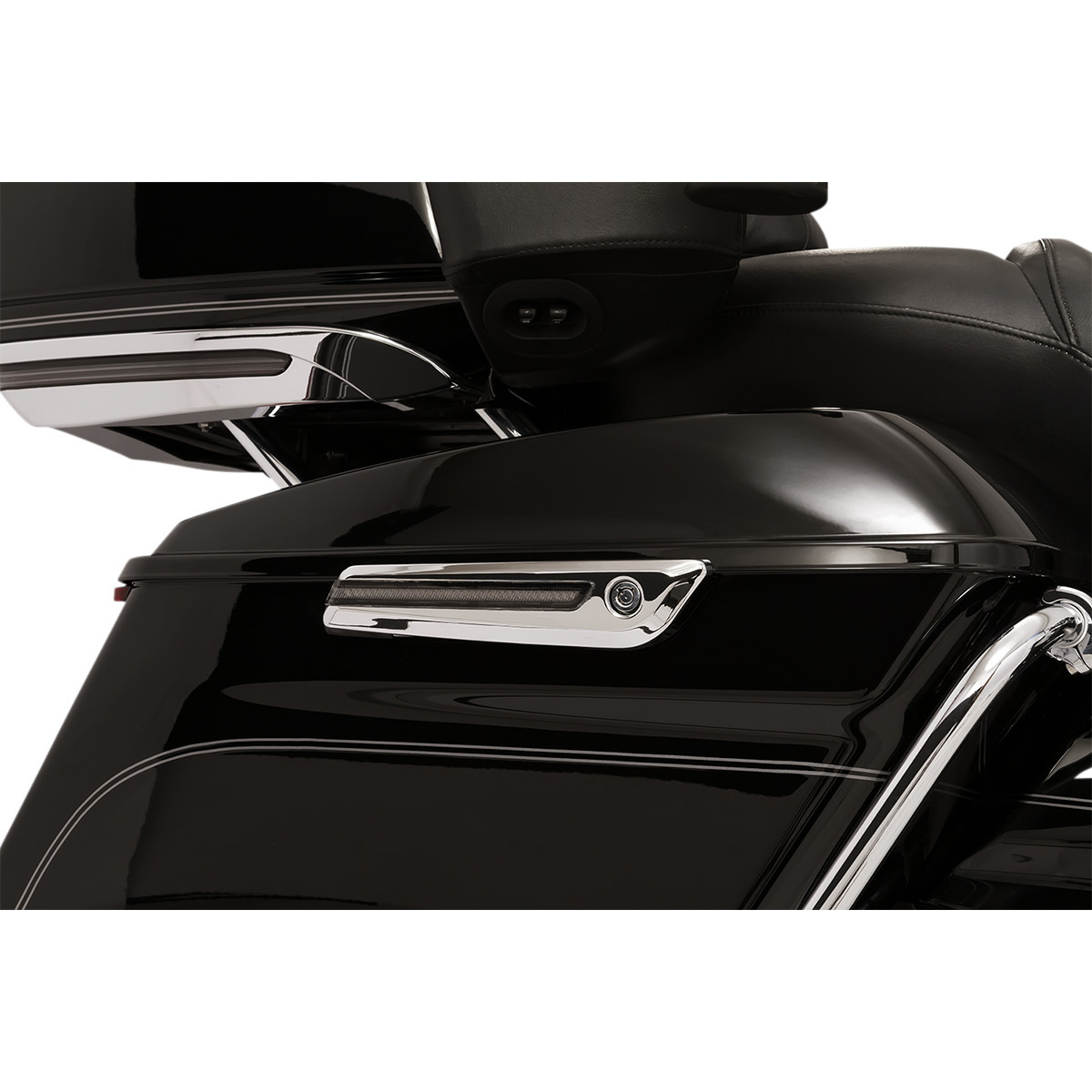 Ciro #40070 - Hinge Covers - Smoke Lens - Chrome