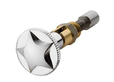 Custom Chrome Moto Motorcycle Carb Chrome Star Enrichener Choke Knob Fit For S & S Carburetors