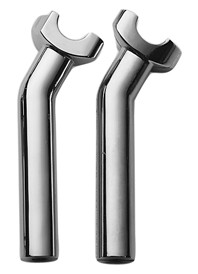 Custom Chrome HardDrive Forged 4.5 - pullback Handlebar Risers 3-1/2"Rise Fit For Harley Chrome