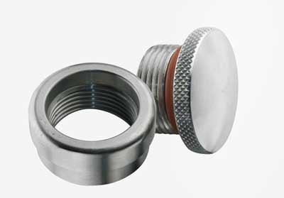 Custom Chrome 1.75" CNC Custom Mini Gas Cap Kit Weld-in Knurled Fits For Harley Bobber Chopper